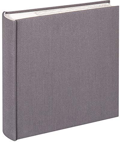 walther design Album fotografico antracite-grigio scuro 200 foto 10 x 15 cm Inserto Memo Album Lino, Panno