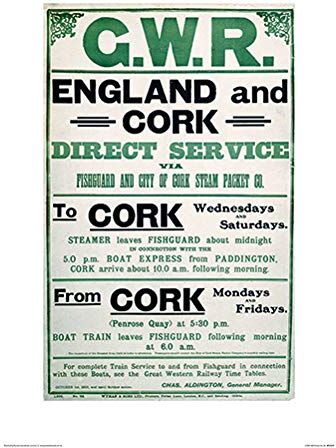 Pyramid GWR England e Stampa Cork-Mounted Memorabilia 30 x 40 cm, Carta, Multicolore, 30 x 40 x 1.3 cm