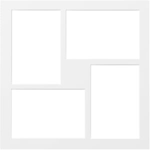 walther design PA433B Passepartout per Cornici, da 30 x 30 cm, per 4 Foto da 10 x 15 cm, Nero walther design PA433B Passepartout per Cornici, da 30 x 30 cm, per 4 Foto da 10 x 15 cm, Nero