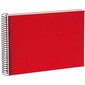 Goldbuch Bella Vista Album fotografico a spirale in lino, 40 pagine bianche, album fotografico da incollare, colore: rosso, circa 24 x 17 x 2,8 cm Goldbuch Bella Vista Album fotografico a spirale in lino, 40 pagine bianche, album fotografico da incollare, colore: rosso, circa 24 x 17 x 2,8 cm