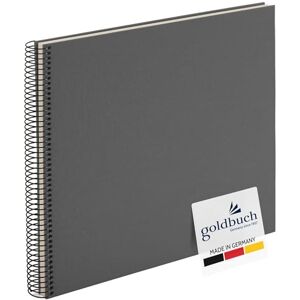 Goldbuch 25325 Album fotografico a spirale Bella Vista, 34 x 30 cm, con 40 pagine bianche, album dei ricordi, in lino, per foto e foto da incollare, colore: grigio Goldbuch 25325 Album fotografico a spirale Bella Vista, 34 x 30 cm, con 40 pagine bianche, album dei ricordi, in lino, per foto e foto da incollare, colore: grigio