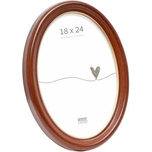 Deknudt Frames S100H1 Cornice portafoto Ovale, in Resina, 18 x 24 cm, Colore: Noce Deknudt Frames S100H1 Cornice portafoto Ovale, in Resina, 18 x 24 cm, Colore: Noce