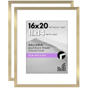 Americanflat Galleria Collection Cornice portafoto da 16 x 20 cm con plexiglass lucido, set da 2 pezzi, utilizzabile come cornice da 28 x 35 cm con passepartout o da 40 x 50 cm senza passepartout, set Americanflat Galleria Collection Cornice portafoto da 16 x 20 cm con plexiglass lucido, set da 2 pezzi, utilizzabile come cornice da 28 x 35 cm con passepartout o da 40 x 50 cm senza passepartout, set