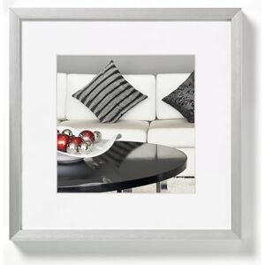 walther design cornice argento 20 x 20 cm alluminio con passe-partout, sedia telaio in alluminio walther design cornice argento 20 x 20 cm alluminio con passe-partout, sedia telaio in alluminio