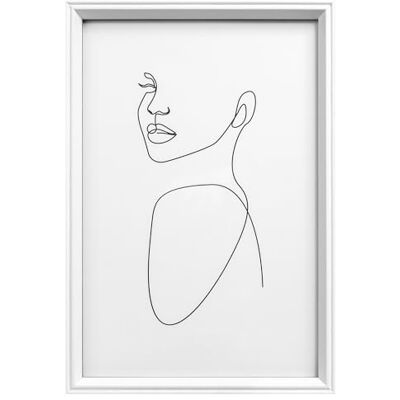 Cornice silhouette in legno bianco Walther Design 020x030 Cornice silhouette in legno bianco Walther Design 020x030