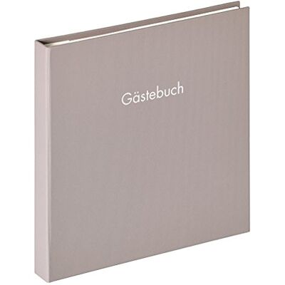 walther design guestbook grigio 26 x 25 cm con goffratura e rilegatura a spirale, Fun walther design guestbook grigio 26 x 25 cm con goffratura e rilegatura a spirale, Fun