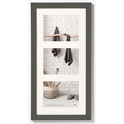 walther design Grigio 3X 15x20 cm Galleria con passe-partout, Home Cornice in Legno walther design Grigio 3X 15x20 cm Galleria con passe-partout, Home Cornice in Legno