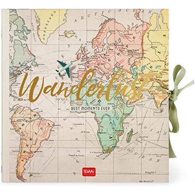 Legami Album fotografico, Fai da te, Include Kit con Elementi decorativi, 20 Pagine, Idea Regalo, 23x23,5 cm, Tema Travel Legami Album fotografico, Fai da te, Include Kit con Elementi decorativi, 20 Pagine, Idea Regalo, 23x23,5 cm, Tema Travel