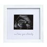 Pearhead Little Pear We Love You Already Sonogram Frame, Gender-Neutral Pregnancy Announcement Picture Frame, Nursery Decor, Bianco
