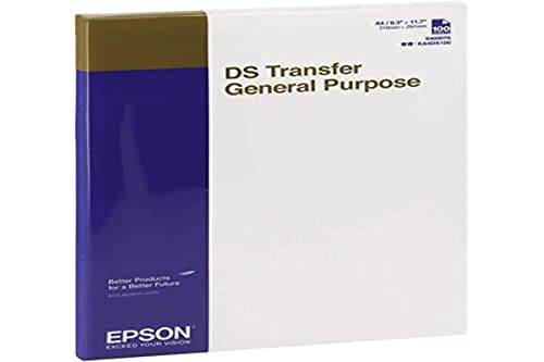 Epson DS Transfer General Purpose A4 (210x297 mm) Inkjet printing White 87 g/m2 100 fogli