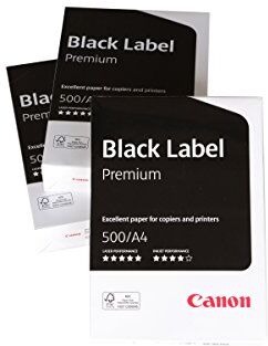 Canon Germania Black Label Premium carta, 3 x 500 fogli Certificato FSC, formato A4, multifunzione, 80 g/m², tutte le stampanti Cie 164, bianco intenso (Confezione Protettiva Ottimizzata)