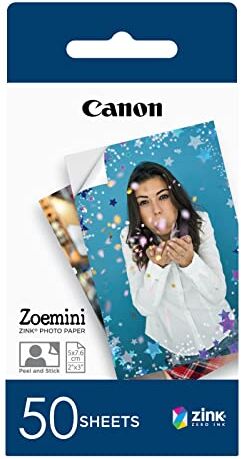 Canon Carta Fotografica, Grigio, 7.6 cm, 50 Fogli