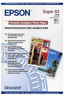 Epson S041328 Semiglossy Photopaper 20 A3+ 43 x 48,3 cm (A3 Plus) Carta fotografica