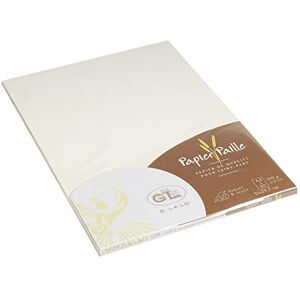 G. Lalo Clairefontaine Lalo Pacco da 20 fogli 21x29,7 cm 120g, carta paglia, Crema G. Lalo Clairefontaine Lalo Pacco da 20 fogli 21x29,7 cm 120g, carta paglia, Crema