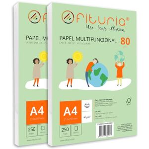 OFITURIA Risma di carta A4 de 80gr con 500 fogli bianchi, carta per stampante multifunzionale ideale per uso scolastico e ambienti lavorativi. Perfetta per stampanti laser, iniezione o fotocopia – OFITURIA Risma di carta A4 de 80gr con 500 fogli bianchi, carta per stampante multifunzionale ideale per uso scolastico e ambienti lavorativi. Perfetta per stampanti laser, iniezione o fotocopia –
