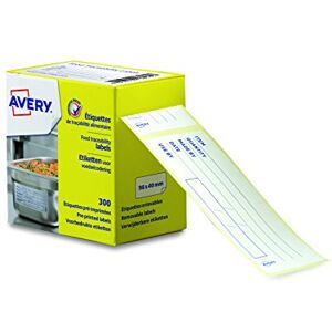 Avery Rotolo di 300 etichette di tracciabilità alimentare prestampate – 98 x 40 mm – Bianco (ETIHACCP) (lingua francese) Avery Rotolo di 300 etichette di tracciabilità alimentare prestampate – 98 x 40 mm – Bianco (ETIHACCP) (lingua francese)