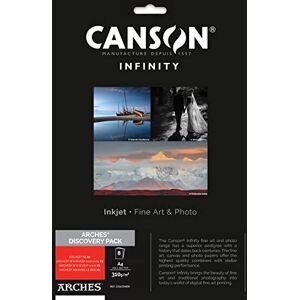 Canson Infinity Discovery Pack Arches Carta fotografica A4, 8 fogli, bianco, Canson Infinity Discovery Pack Arches Carta fotografica A4, 8 fogli, bianco,