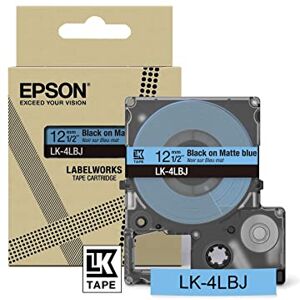 Epson Labelworks Cartuccia a nastro per etichettatura compatibile con LabelWorks LW-C610 e LW-C410 Blu Opaco/Nero 12mm Epson Labelworks Cartuccia a nastro per etichettatura compatibile con LabelWorks LW-C610 e LW-C410 Blu Opaco/Nero 12mm