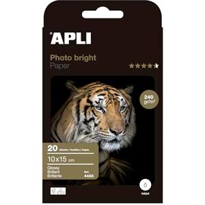 APLI Agipa Carta fotografica, 10 x 15 cm, 20 fogli, 240 g APLI Agipa Carta fotografica, 10 x 15 cm, 20 fogli, 240 g