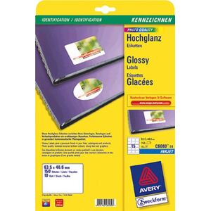 Avery Zweckform Labels White 63,5 x 46,6mm (10) Avery Zweckform Labels White 63,5 x 46,6mm (10)