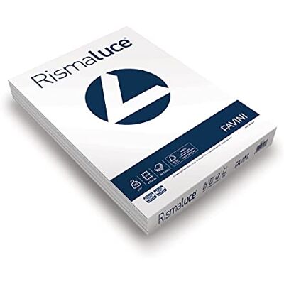 Favini A680233 Rismaluce colore BIANCO Risma 150 cartoncini da 170gr Formato A3 (29,7x42 cm) Made in Italy Favini A680233 Rismaluce colore BIANCO Risma 150 cartoncini da 170gr Formato A3 (29,7x42 cm) Made in Italy