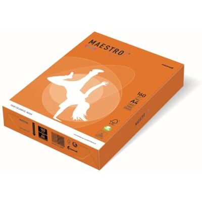 Mondi Carta maestro color a4 210x297mm 160gr 250fg arancio forte or43 Mondi Carta maestro color a4 210x297mm 160gr 250fg arancio forte or43