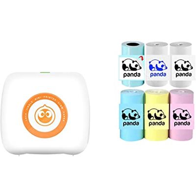 Generic Mini Pocket Printer Multi Functional Photo Picture Bill Note Printer Label Maker Add White 6 Group (colore: WH White 6 Group) Generic Mini Pocket Printer Multi Functional Photo Picture Bill Note Printer Label Maker Add White 6 Group (colore: WH White 6 Group)
