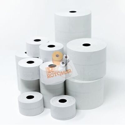 Rotomar Blister 10 rotoli RC carta termica BPA free omolog. 55gr/mq 57,5mm x 20mt Ø40mm Rotomar Blister 10 rotoli RC carta termica BPA free omolog. 55gr/mq 57,5mm x 20mt Ø40mm