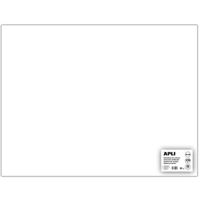 APLI Confezione da 25 fogli di cartone, 500 x 650 mm, colore: Bianco APLI Confezione da 25 fogli di cartone, 500 x 650 mm, colore: Bianco