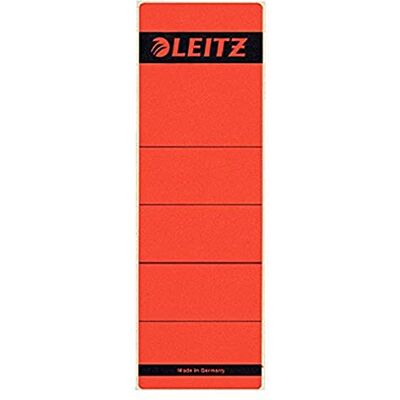 Leitz Etichetta autoadesiva in carta per registratori 1080-1073 dorso 8 cm Rosso Leitz Etichetta autoadesiva in carta per registratori 1080-1073 dorso 8 cm Rosso