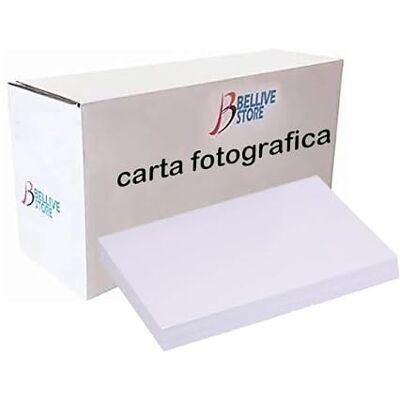 BELLIVESTORE 100 Foglio Carta Fotografica Lucida Formato A4 (210X297mm) 150 Grammi Stampa Inkjet, compatibile con stampanti Epson Brother HP Canon BELLIVESTORE 100 Foglio Carta Fotografica Lucida Formato A4 (210X297mm) 150 Grammi Stampa Inkjet, compatibile con stampanti Epson Brother HP Canon
