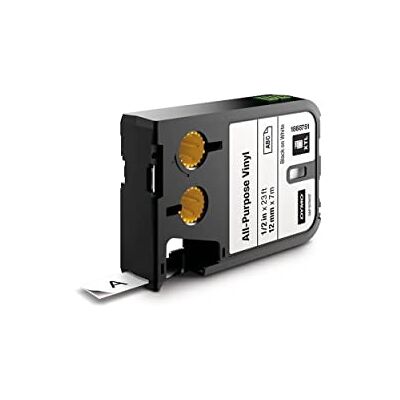 Dymo XTL nastro in vinile multiuso 12 mm nero su bianco Dymo XTL nastro in vinile multiuso 12 mm nero su bianco