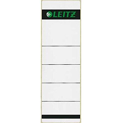 Leitz Etichette adesive per raccoglitori a leva in cartone con dorso da 80 mm, Formato corto e largo, 61,5 x 192 mm, Cartoncino, , Grigio, Confezione da 10 Leitz Etichette adesive per raccoglitori a leva in cartone con dorso da 80 mm, Formato corto e largo, 61,5 x 192 mm, Cartoncino, , Grigio, Confezione da 10