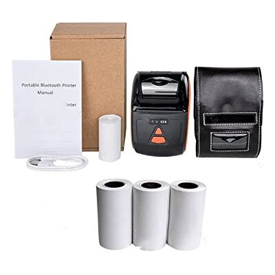 Generic Portatile 58 mm Thermal Receipt POS Printer Handheld Wireless Bluetooth Maker With Paper Roll Carry On Works (Colore: Add 3 Rolls) Generic Portatile 58 mm Thermal Receipt POS Printer Handheld Wireless Bluetooth Maker With Paper Roll Carry On Works (Colore: Add 3 Rolls)