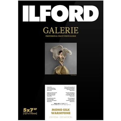 Ilford GALERIE Mono Silk Warmtone 250 gsm 5x7 Zoll - Carta fotografica Ilford GALERIE Mono Silk Warmtone 250 gsm 5x7 Zoll - Carta fotografica