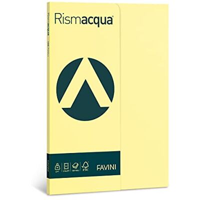 Favini A692144 Rismacqua colore GIALLO CHIARO confezione da 100 fogli di carta da 90gr Formato A4 (21x29,7 cm) Made in Italy Favini A692144 Rismacqua colore GIALLO CHIARO confezione da 100 fogli di carta da 90gr Formato A4 (21x29,7 cm) Made in Italy