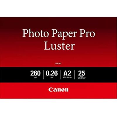 Canon LU-101 Carta Fotografica Semilucida Formato A2 (25 fogli) 260g/m² Canon LU-101 Carta Fotografica Semilucida Formato A2 (25 fogli) 260g/m²