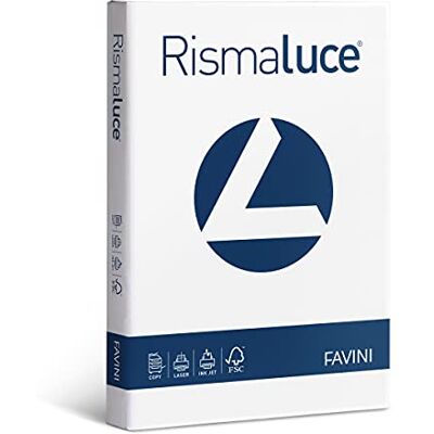 Favini Rismaluce carta A4 120 gr/mq 250 fogli colore bianco Favini Rismaluce carta A4 120 gr/mq 250 fogli colore bianco
