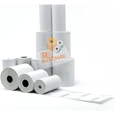 Rotomar 95330 Blister 12 Rotoli Carta Termica, 48gr, Bpa Free, 57mm x 8,5mt, Senza Anima X Pos Rotomar 95330 Blister 12 Rotoli Carta Termica, 48gr, Bpa Free, 57mm x 8,5mt, Senza Anima X Pos