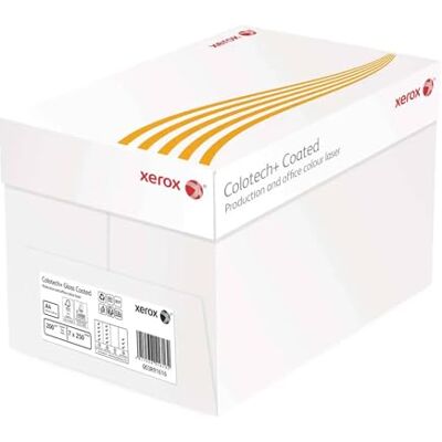 Xerox Colotech+ Gloss Carta laser a colori bianca, 200 g/m², A4, verniciata lucida su entrambi i lati, confezione da 7 confezioni da 250 fogli Xerox Colotech+ Gloss Carta laser a colori bianca, 200 g/m², A4, verniciata lucida su entrambi i lati, confezione da 7 confezioni da 250 fogli