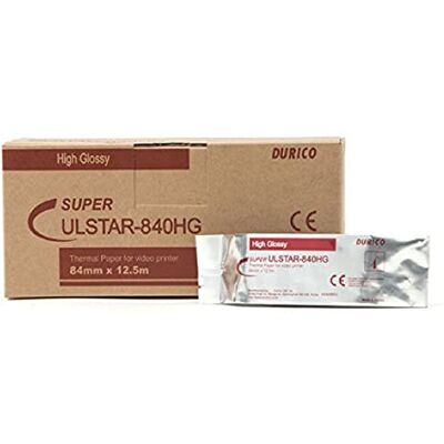GIMA DURICO Carta Videostampante Compatibile SONY UPP-84HG, Alta Lucentezza, 84 mm x 12.5 m, 10 Rotoli GIMA DURICO Carta Videostampante Compatibile SONY UPP-84HG, Alta Lucentezza, 84 mm x 12.5 m, 10 Rotoli