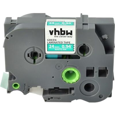 vhbw Cassetta nastro sostituisce Brother TZE-755, TZ-755 per etichettatrice 8m x 24 mm bianco su verde vhbw Cassetta nastro sostituisce Brother TZE-755, TZ-755 per etichettatrice 8m x 24 mm bianco su verde