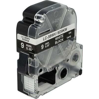 vhbw Cassetta nastro compatibile con Epson LabelWorks LW-1000P, LW-600P, LW-500, LW-400, LW-300 etichettatrice 8m x 9 mm bianco su nero vhbw Cassetta nastro compatibile con Epson LabelWorks LW-1000P, LW-600P, LW-500, LW-400, LW-300 etichettatrice 8m x 9 mm bianco su nero
