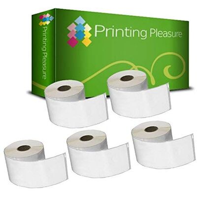 Printing Pleasure 5x Compatibile Rotolo 11352 25mm x 54mm Etichette adesive (Etichetta per rotolo: 500) per Dymo LabelWriter 4XL 450 400 330 320 310 Twin Turbo Duo SLP 450 400 200 120 100 Pro Printing Pleasure 5x Compatibile Rotolo 11352 25mm x 54mm Etichette adesive (Etichetta per rotolo: 500) per Dymo LabelWriter 4XL 450 400 330 320 310 Twin Turbo Duo SLP 450 400 200 120 100 Pro
