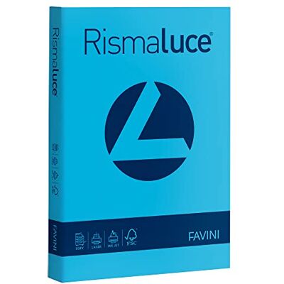 Favini Cartoncino Colorato Rismaluce, 125 Pezzi Favini Cartoncino Colorato Rismaluce, 125 Pezzi