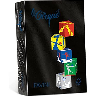 Favini Carta LECIRQUE A4 160gr 250fg nero 400 Favini Carta LECIRQUE A4 160gr 250fg nero 400
