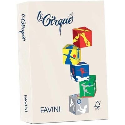Favini Le Cirque Carta A4 160 gr/mq 250 fogli Avorio Pastello Favini Le Cirque Carta A4 160 gr/mq 250 fogli Avorio Pastello