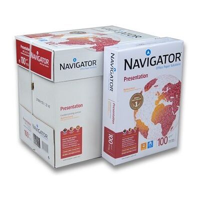 NAVIGATOR Scatola 2500 fogli Presentation 5 x Confezione 500 fogli 100 g/m² A4 Premiun NAVIGATOR Scatola 2500 fogli Presentation 5 x Confezione 500 fogli 100 g/m² A4 Premiun