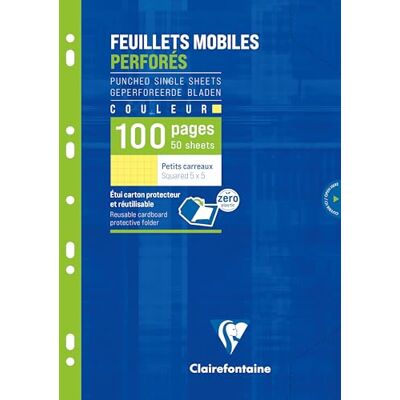 Clairefontaine astuccio A4 21x29,7 cm 100 p quad. piccoli 90g Clairefontaine astuccio A4 21x29,7 cm 100 p quad. piccoli 90g