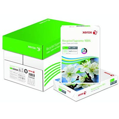 Xerox Supreme Paper Recycled 80gsm Risma A4 Bianco Ref , 500 fogli Xerox Supreme Paper Recycled 80gsm Risma A4 Bianco Ref , 500 fogli